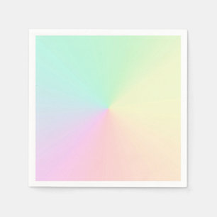 Muted Gradient Ombre Rainbow Pastel Aesthetic Napkins