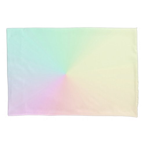 Muted Gradient Ombre Rainbow Pastel Aesthetic   Pillow Case