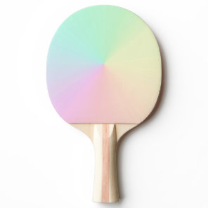 Muted Gradient Ombre Rainbow Pastel Aesthetic   Ping Pong Paddle