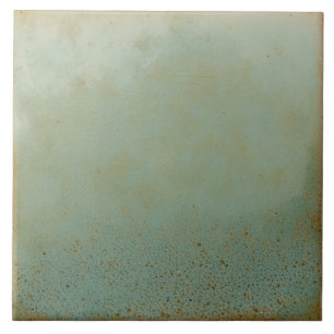 Muted Green Rustic Brown Base Ceramic Tile