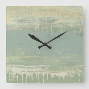 Muted Horizon Square Wall Clock