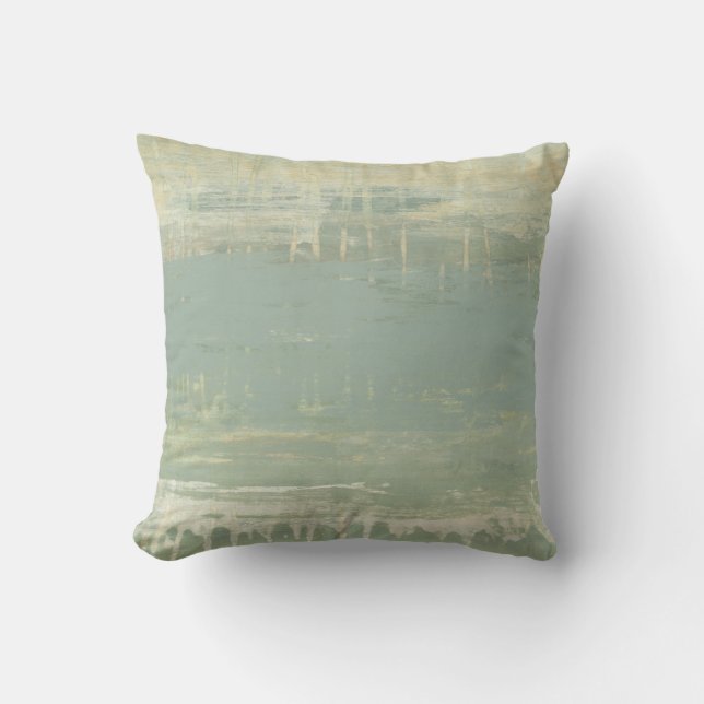 Muted Horizon Throw Pillow (Front)