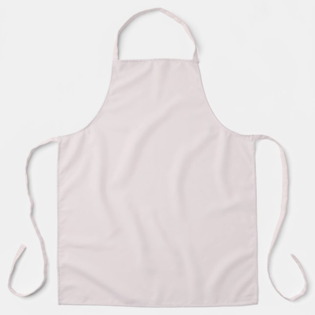 Muted Lavender Blush Solid Color Apron (Front)