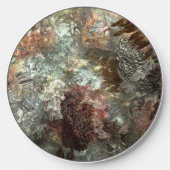 Muted Layers of Brown Crystals Wireless Charger (Front)