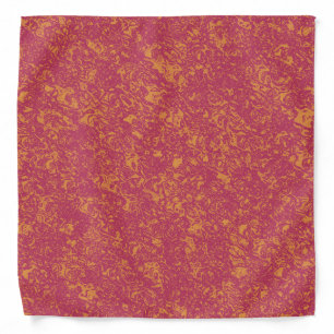 Muted Magenta and Orange  Bandana