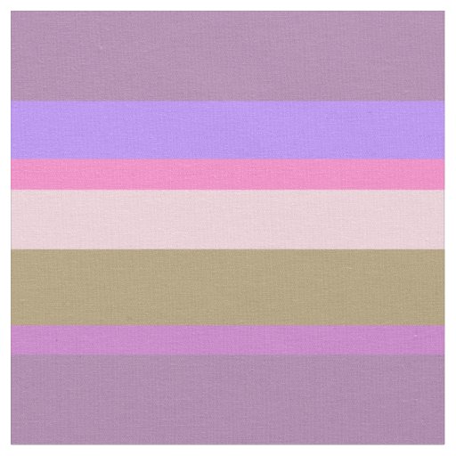 Muted Mauve & Lilac Horizontal Stripes Fabric