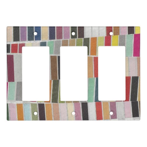 Muted Multicolor Swatches Light Switch Cover