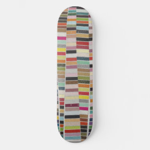 Muted Multicolor Swatches Skateboard Deck
