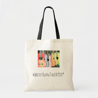 Muted Multicolored Guitars Tote Bag
