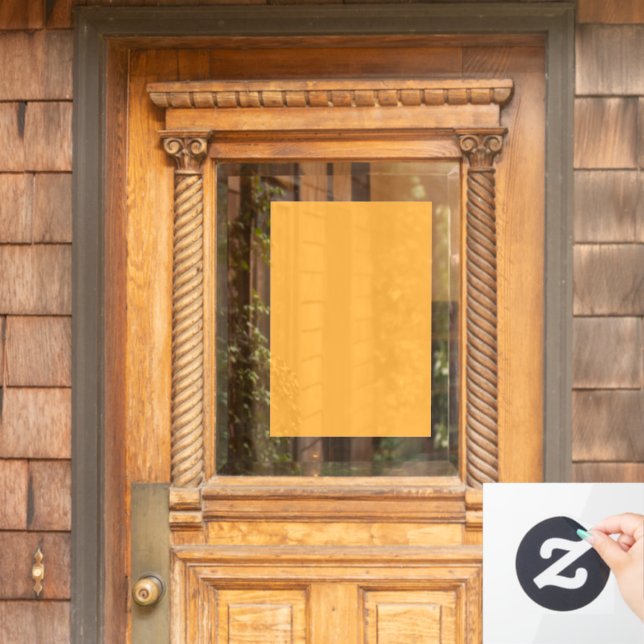 Muted Orange Background Texture for Web and Print Window Cling (Home Door)