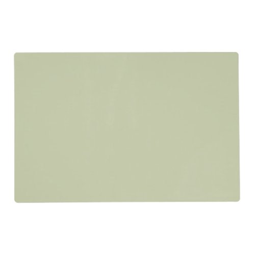 Muted Pastel Green Solid Color Pairs To SW 6436 Placemat