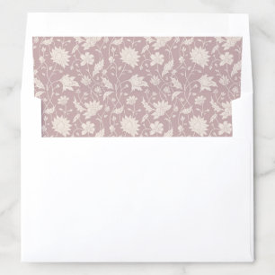 Muted Pink Floral Vintage   boho Envelope Liner