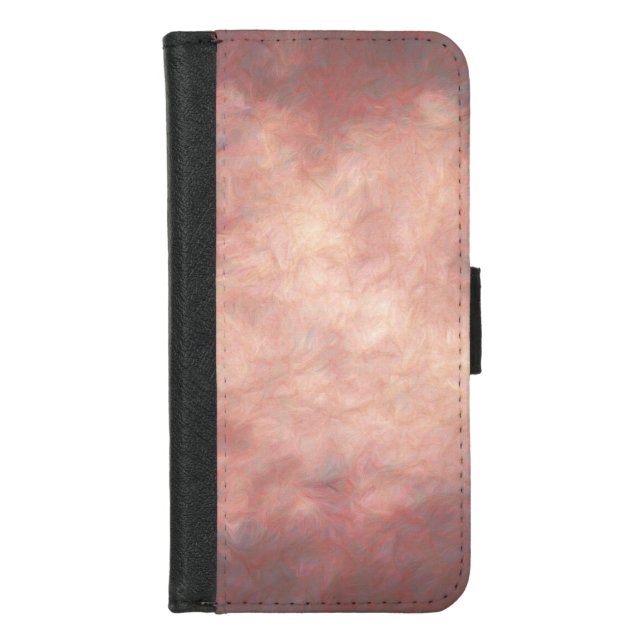 Muted Pink iPhone Wallet Case (Front)