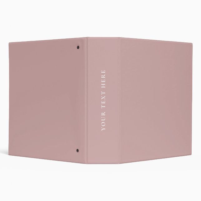 Muted pink solid  3 ring binder (Background)