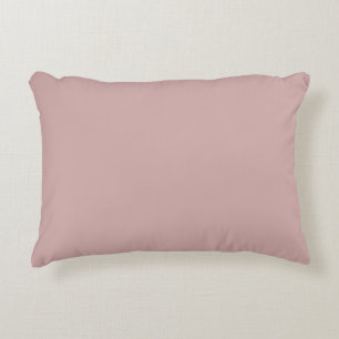 muted pink solid accent pillow