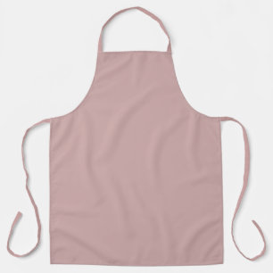 muted pink solid apron