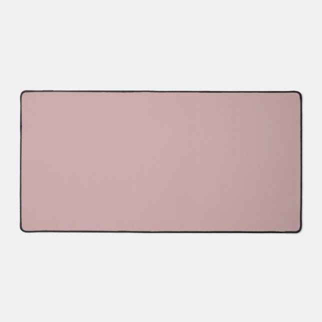 muted pink solid  desk mat (Front)