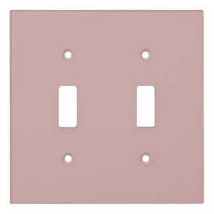 muted pink solid  light switch cover