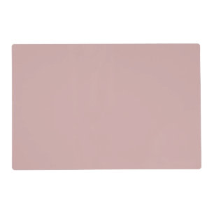 muted pink solid placemat