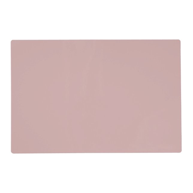 muted pink solid  placemat (Front)