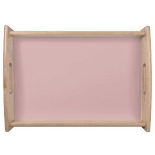 muted pink solid  serving tray