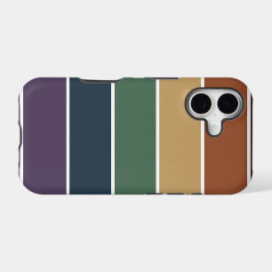 Muted Rainbow Color Blocks iPhone 17 Case