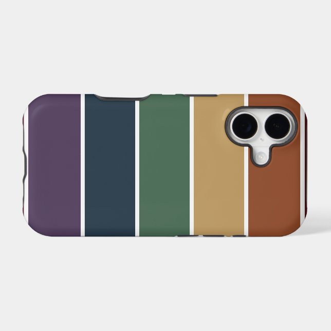 Muted Rainbow Color Blocks Case-Mate iPhone Case (Back (Horizontal))
