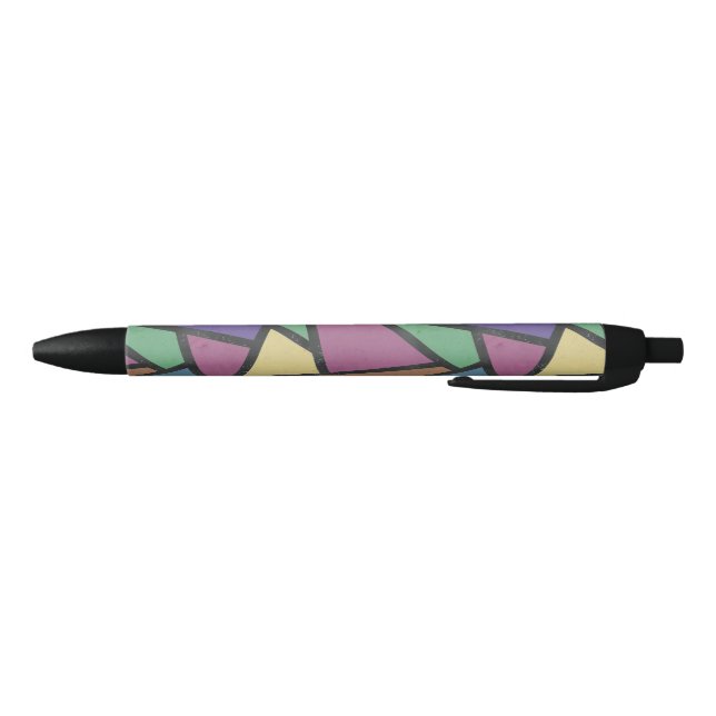 Muted rainbow colors mosaic pattern pen (Bottom)