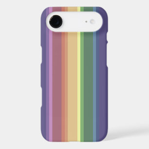Muted rainbow stripes iPhone 17 air case