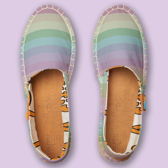 Muted Rainbow Stripes Espadrilles (Creator Uploaded)