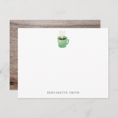 Muted Rainbow Watercolor Boho Stationery Note Card