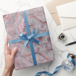 Muted Rose Brooch Wrapping Paper