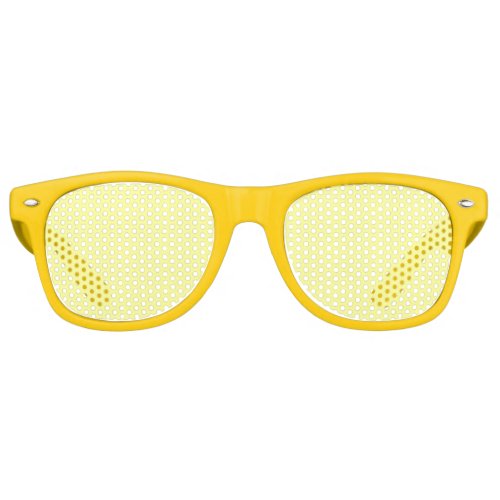 Muted Solid Light Yellow Retro Sunglasses