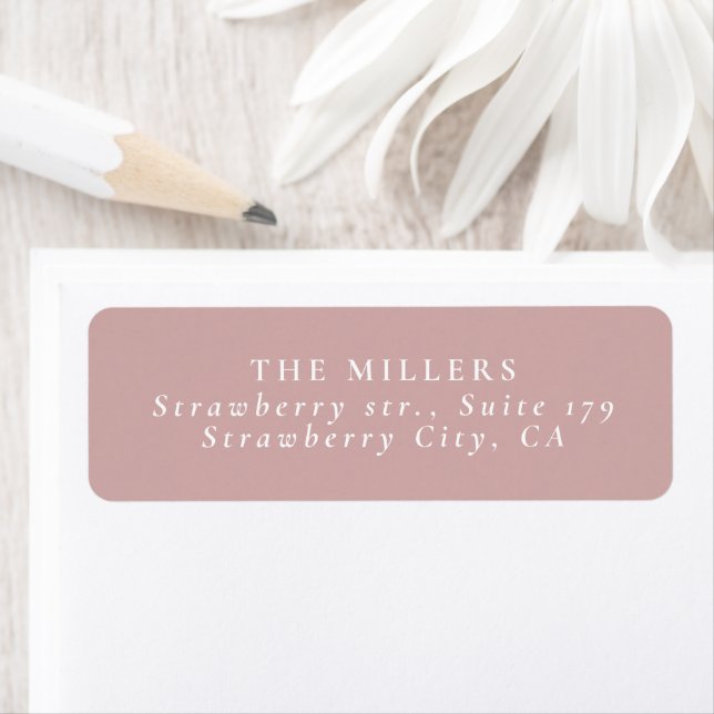 muted solid pink custom  label (Insitu)