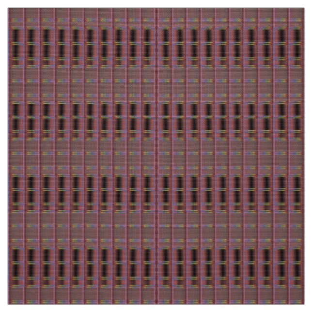 Muted Somber Burgundy Abstract-Patterned Fabric (Swatch)