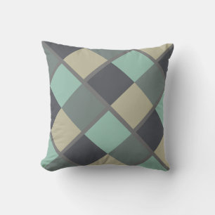 Muted Subdued Colors Throw Pillow