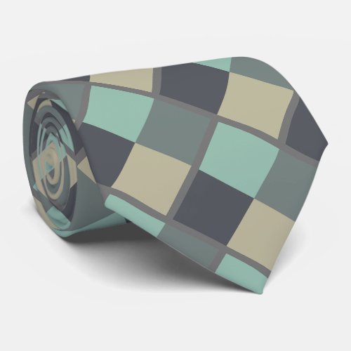Muted Subdued Colors Throw Pillow Neck Tie