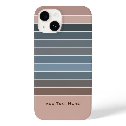 Muted Subdued Earthy Color Stripes Case-Mate iPhone 14 Case