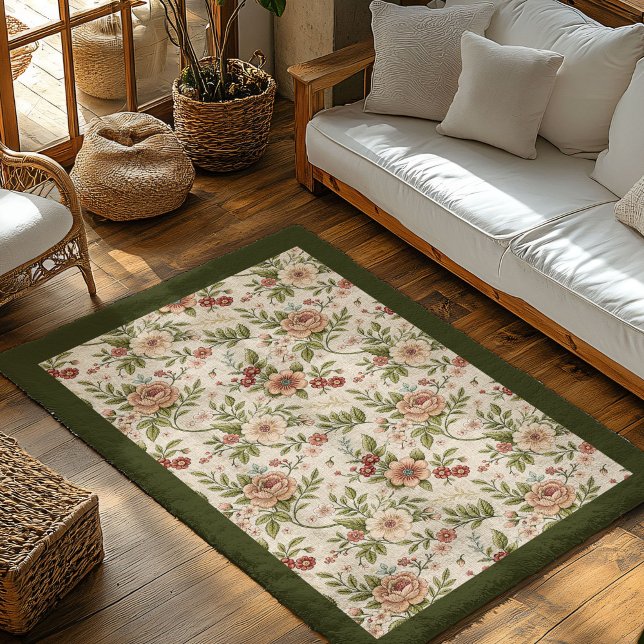 Muted-tone shabby chic area rug (Muted-tone shabby chic area rug)