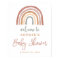 Muted Tones Boho Rainbow Baby Shower Welcome Sign