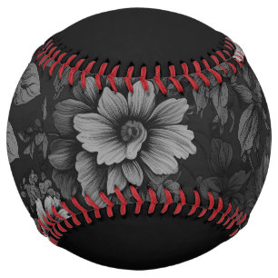 Muted Tones of Gray Floral  Softball