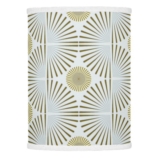 Muted Tribal Geometric Lamp Shade (Front)
