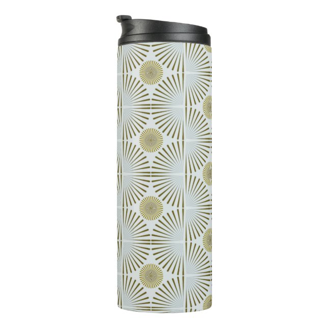 Muted Tribal Geometric Thermal Tumbler (Rotated Right)