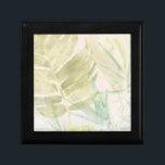 Muted Tropical Leaves Gift Box<br><div class="desc">"Tropical Sorbet" by June Erica Vess. Features a muted color palette of tropical greenery.</div>