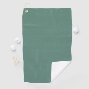 Muted turquoise simple geometric pattern. golf towel