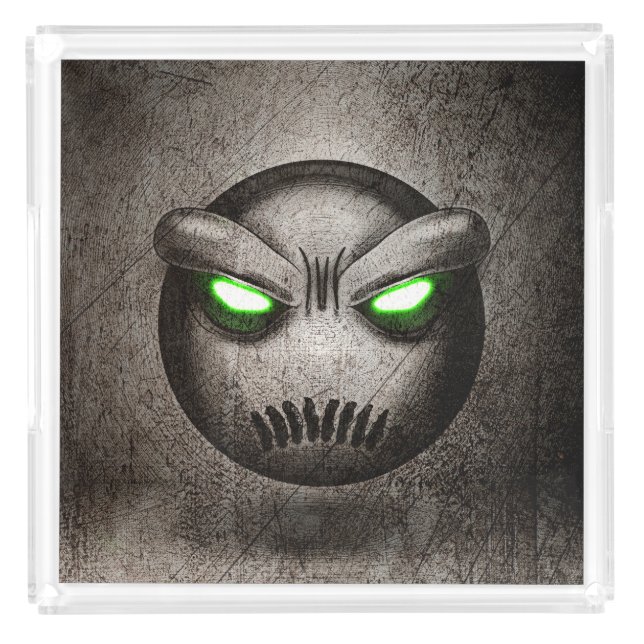 Mutemoji Vintage Acrylic Plateau Acrylic Tray (Front)