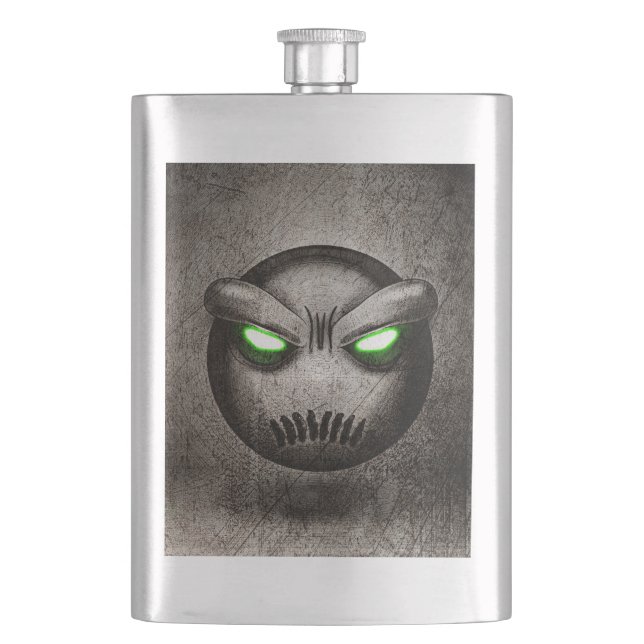 Mutemoji Vintage Blade Flask (Front)