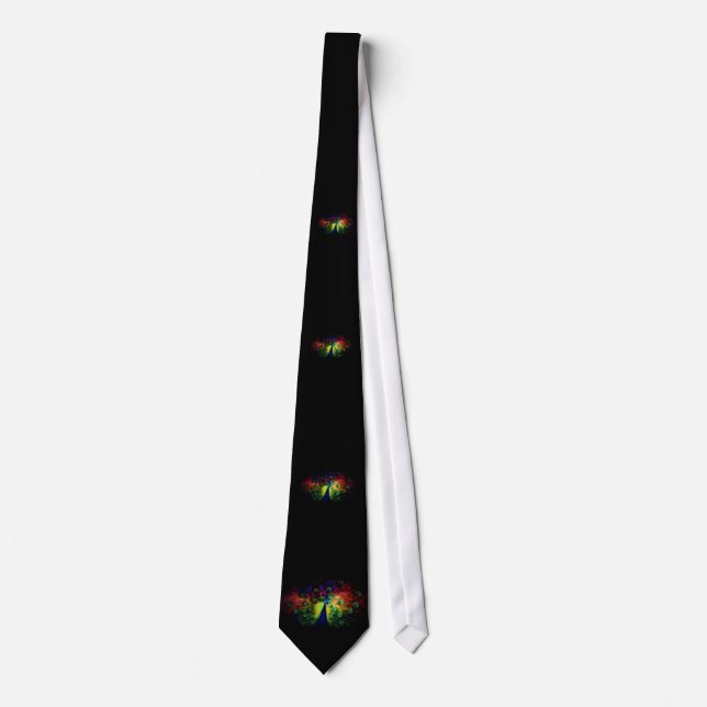 Muti-Colored Peacock Neck Tie (Front)