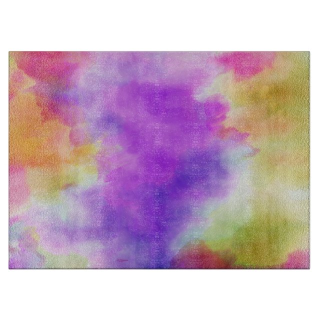 Mutil-color Decorative Glass Cutting Board (Front)
