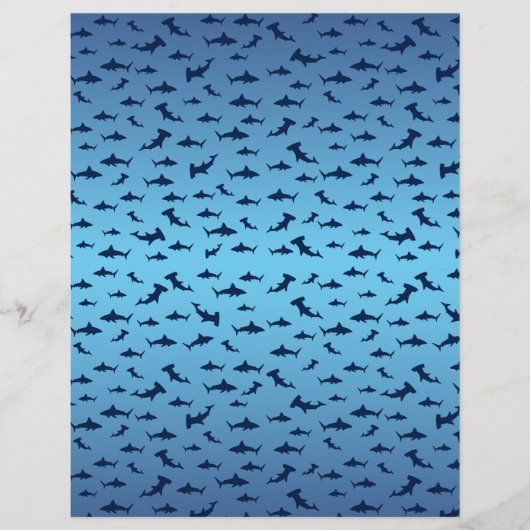 Mutilple Hammer Head Sharks (Front)